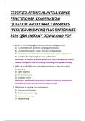 CERTIFIED DATA MANAGEMENT  PROFESSIONAL &lpar;CDMP&rpar; EXAMINATION  QUESTION AND CORRECT ANSWERS  &lpar;VERIFIED ANSWERS&rpar; PLUS RATIONALES  2026 Q&A INSTANT DOWNLOAD PDF 