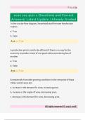 econ 201 quiz 1 Questions and Correct  Answers&sol; Latest Update &sol; Already Graded