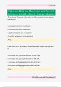 Econ 201 Quiz 1-4 Questions and Correct  Answers&sol; Latest Update &sol; Already Graded