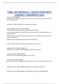 CNSL 503 MODULE 1 QUESTIONS WITH CORRECT ANSWERS 