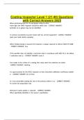Coating Inspector Level 1 &lpar;21-40&rpar; Questions with Correct Answers 