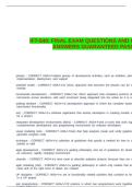 IFT-540&colon; FINAL EXAM QUESTIONS AND CORRECT ANSWERS GUARANTEED PASS
