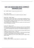 COF C42 QUESTIONS WITH CORRECT ANSWERS