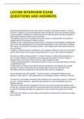 LECOM INTERVIEW EXAM QUESTIONS AND ANSWERS