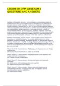 LECOM-SH OPP 1001EXAM 1 QUESTIONS AND ANSWERS