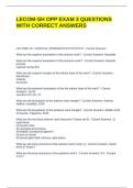 LECOM-SH OPP EXAM 3 QUESTIONS WITH CORRECT ANSWERS
