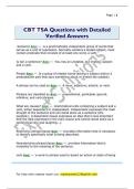 CBT TSA Questions with Detailed  Verified Answers 