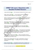 CMGT 235 exam 3 Questions with  Detailed Verified Answers