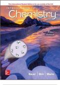 Introduction to Chemistry&comma; 5e &lpar;Bauer&rpar; questions and answers latest updated 2026