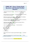 CMSC 462 - Exam 2 Study Guide  Questions with Detailed Verified  Answers