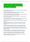 APMP STUDY GUIDE SESSION 2 EXAM QUESTIONS & ACCURATE CORRECT ANSWERS