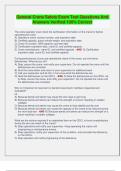 General Crane Safety Exam Test Questions And Answers Verified 100&percnt; Correct 
