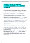 CHAPTER 10- PRACTICE QUIZ QUESTIONS & DETAILED CORRECT ANSWERS