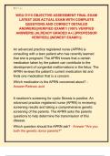 WGU D115 OBJECTIVE ASSESSMENT FINAL EXAM  LATEST 2026 ACTUAL EXAM WITH COMPLETE  QUESTIONS AND CORRECT DETAILED  ANSWERS&vert;&vert;VERIFIED EXAM&excl;&excl;&excl; &lpar;100&percnt; VERIFIED  ANSWERS&rpar; &vert;ALREADY GRADED A&plus;&vert; &vert;&vert;PROFESSOR  VERIFIED&vert;&vert; &vert;&vert;NEWEST EXAM&excl;&excl;&excl;&vert;&vert; 