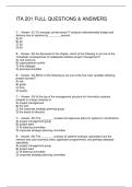 ITA 201 FULL QUESTIONS & ANSWERS