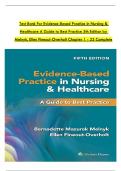 Test Bank for Evidence-Based Practice in Nursing & Healthcare A Guide to Best Practice 5th Edition by Melnyk Complete &lpar;Ch 1 To 23&rpar; ISBN&colon;9781975185725