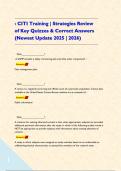 &colon;CITI Training &vert; Strategies Review of Key Quizzes & Correct Answers &lpar;Newest Update 2025 &vert; 2026&rpar;    