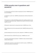 STNA practice test 4 questions and answers