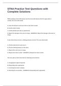 STNA Practice Test Questions with Complete Solutions