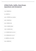 STNA Prefix&comma; Suffix&comma; Root Exam Questions and Answers