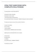 STNA TEST QUESTIONS WITH COMPLETE SOLUTIONS