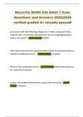 Maryville NURS 620 Adult 1 Eam&colon;  Questions and Answers 2025&vert;2026  verified graded A&plus; already passed&excl; 