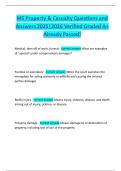MS Property & Casualty Questions and  Answers 2025&vert;2026 Verified Graded A&plus;  Already Passed&excl; 