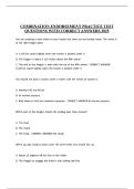 COMBINATION ENDORSEMENT PRACTICE TEST QUESTIONS WITH CORRECT ANSWERS