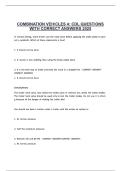 COMBINATION VEHICLES 4- CDL QUESTIONS WITH CORRECT ANSWERS