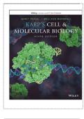 TEST BANK FOR Karp's Cell and Molecular Biology 9th Edition by Gerald Karp&comma; Janet Iwasa&comma; Wallace Marshall ISBN&colon; 978-1119598244 COMPLETE GUIDE ALL CHAPTERS COVERED 100&percnt; VERIFIED A&plus; GRADE ASSURED &excl;&excl;&excl;&excl;NEW LATEST UPDATE&excl;&excl;&excl;&excl;GUARANTEED PASS&excl;&excl;&excl;&excl;&excl;