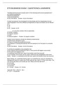 ETS BUSINESS EXAM 1 QUESTIONS & ANSWERS