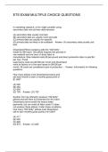 ETS EXAM MULTIPLE CHOICE QUESTIONS