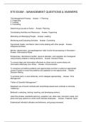 ETS EXAM &ndash; MANAGEMENT QUESTIONS & ANSWERS