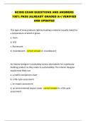 NCIDQ EXAM QUESTIONS AND ANSWERS  100&percnt; PASS &vert;ALREADY GRADED A&plus;&vert; VERIFIED  AND UPDATED