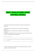 EBIO 2070 FINAL EXAM QUESTIONS WITH COMPLETE ANSWERS