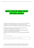 PCB 4233 EXAM 3 QUESTIONS WITH COMPLETE ANSWERS