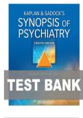 TEST BANK FOR Kaplan & Sadock&rsquo;s Synopsis of Psychiatry&comma; Twelfth&comma; North American Edition by Robert Boland&comma; Marcia Verduin&comma; Dr&period; Pedro Ruiz ISBN&colon; 978-1975145569 COMPLETE GUIDE 100&percnt; VERIFIED ALL CHAPTERS COVERED A&plus; GRADE ASSURED&excl;&excl;&excl;&excl;&excl;NEW LATEST UPDATE&excl;&excl;&excl;&excl;&excl;&excl;