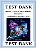 Principles of Biochemistry&comma; 5th Edition - Test Bank