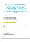 TEFL UNIVERSAL EXAM 2026&sol;2027 WITH  ACTUAL CORRECT QUESTIONS AND  VERIFIED DETAILED ANSWERS  &vert;CURRENTLY TESTING QUESTIONS AND  SOLUTIONS&vert;ALREADY GRADED  A&plus;&vert;NEWEST&vert;JUST RELEASED&excl;&excl;&vert;GUARANTEED  PASS