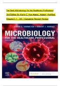 Test Bank Microbiology for the Healthcare Professional 3rd Edition by Karin C&period; Van Meter&comma; Hubert&comma; Verified Chapter's 1 - 25 &vert; Complete Newest Version 