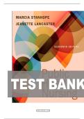 TEST BANK FOR Public Health Nursing&colon; Population-Centered Health Care in the Community 11th Edition by Marcia Stanhope&comma; Jeanette Lancaster ISBN&colon; 978-0323882828 COMPLETE GUIDE 100 &percnt; VERIFIED A&plus; GRADE ASSURED&excl;&excl;&excl;&excl;LATEST UPDATE&excl;&excl;&excl;&excl;