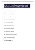 NHM 195 Final Exam questions and correct answers rated A&plus; 2025&sol;2026
