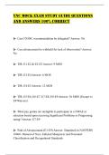 YNC MOCK EXAM STUDY GUIDE QUESTIONS AND ANSWERS 100&percnt; CORRECT