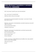 NHM 250 Exam 3 questions n answers graded A&plus; 2025&sol;2026