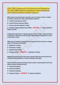 WGU D488 Cybersecurity Architecture and Engineering Oa&sol; Wgu D488 Objective Assessment Actual Questions And Verified Solutions Already Grade A&plus;&period;