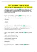 GMS 6531 Final Exam ACTUAL  QUESTIONS AND CORRECT ANSWERS