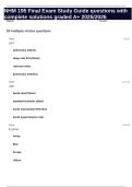 NHM 195 Final Exam Study Guide questions with complete solutions graded A&plus; 2025&sol;2026
