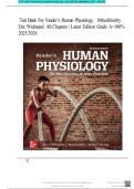 Test Bank For Vander&rsquo;s Human Physiology 16th Edition By Eric Widmaier&vert; All Chapters &vert; Latest Edition