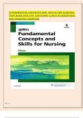 FUNDAMENTAL CONCEPTS AND SKILLS FOR NURSING TEST BANK FOR 5TH EDITIONBY LINUS M QUESTIONS AND VERIFIED ANSWERS