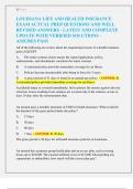 LOUISIANA LIFE AND HEALTH INSURANCE  EXAM ACTUAL PREP QUESTIONS AND WELL  REVISED ANSWERS - LATEST AND COMPLETE  UPDATE WITH VERIFIED SOLUTIONS &ndash;  ASSURES PASS 